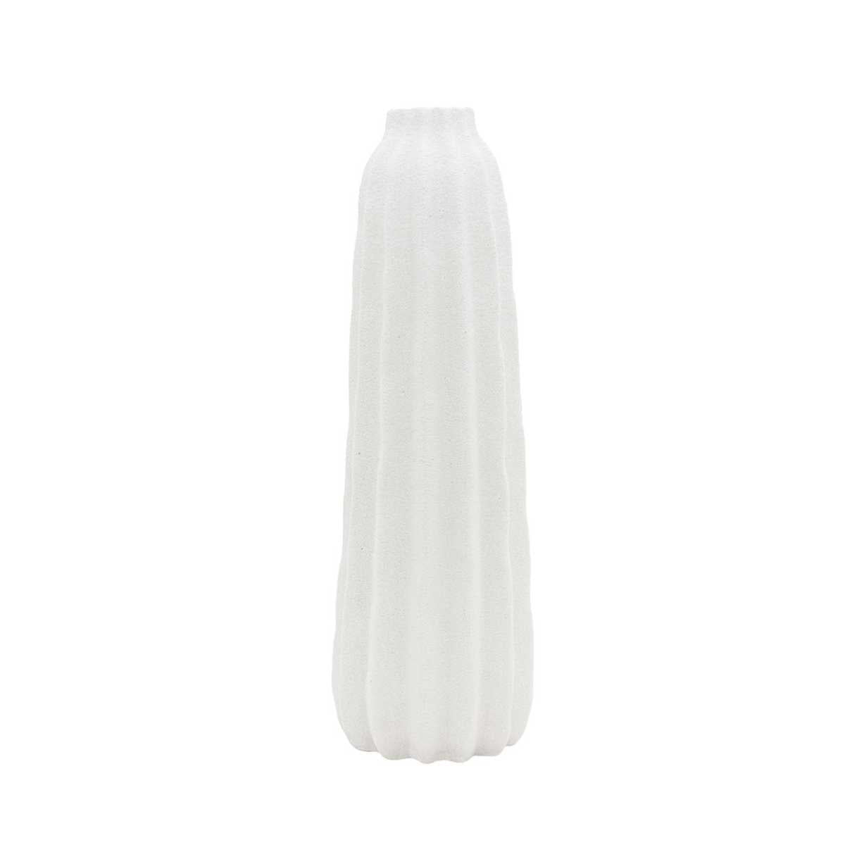 Andrea House Kaduna vase grès blanc 48,5 cm