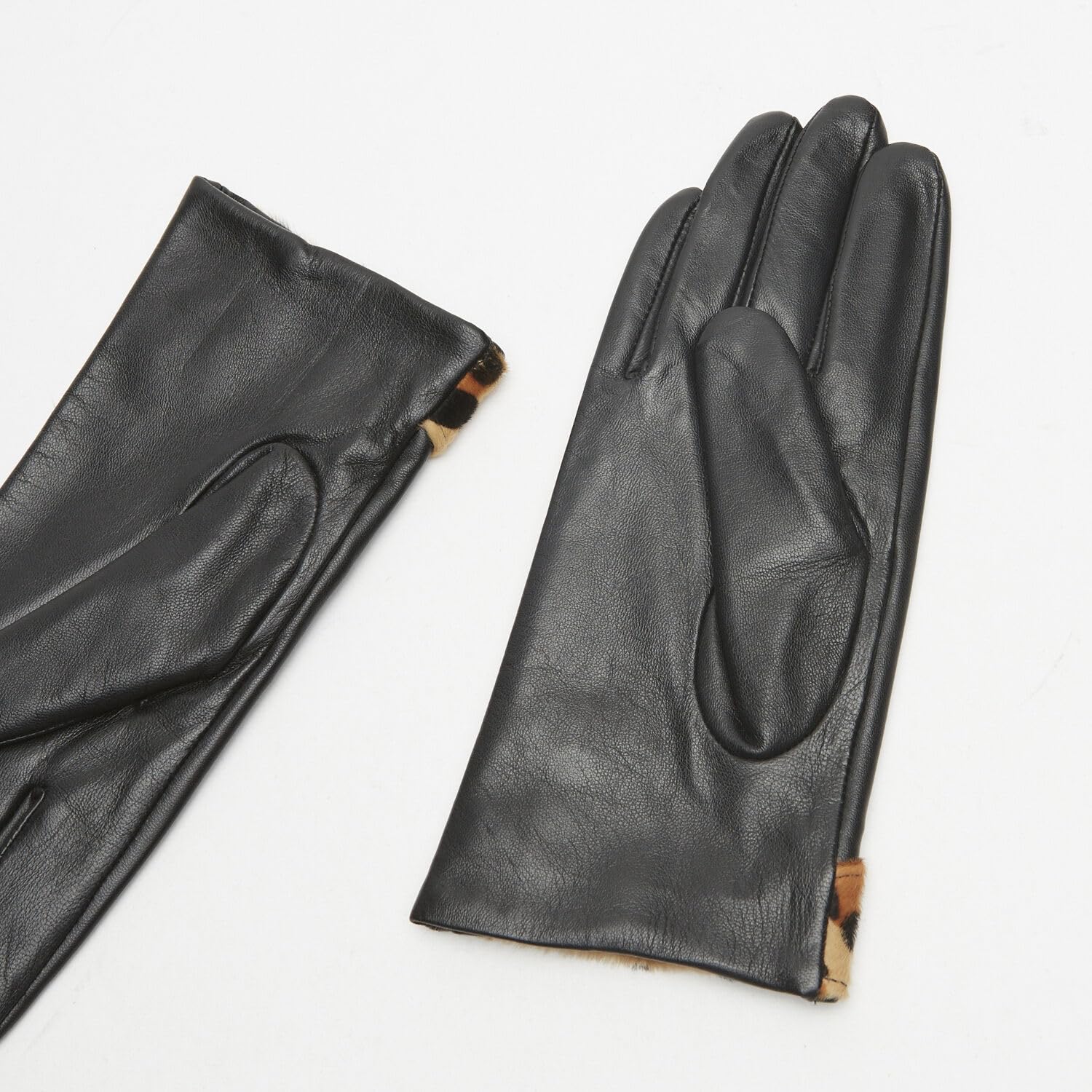 Bata Gants cuir détail animalier