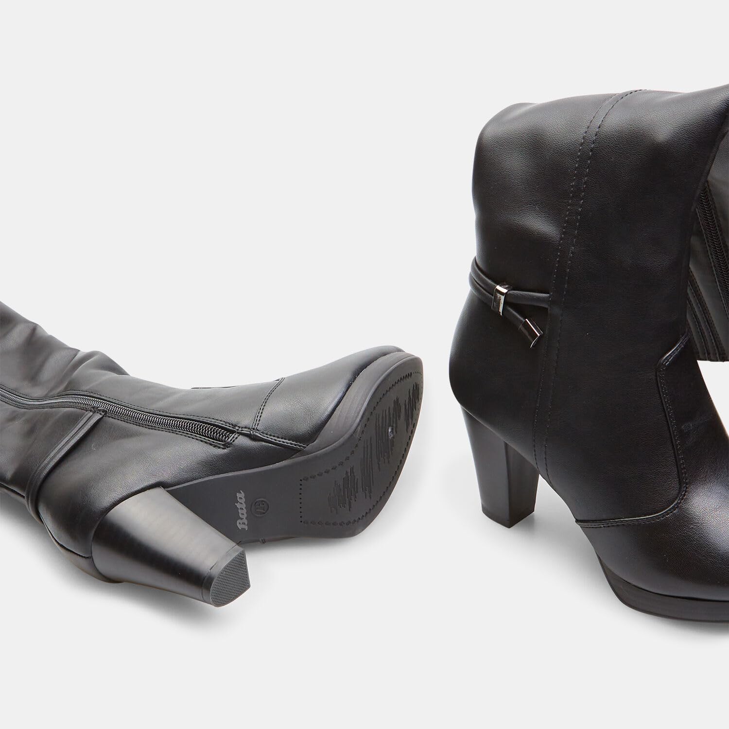 Bata Bottes hautes femme talon large