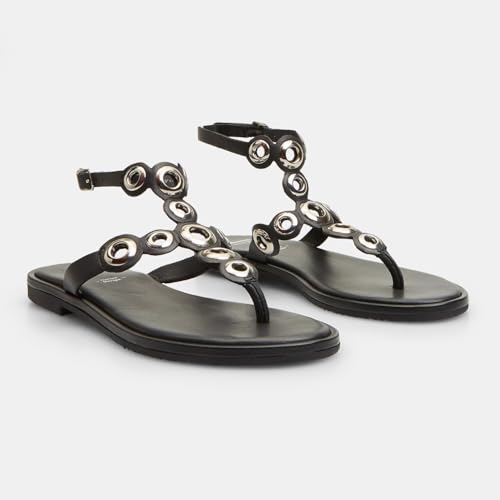 Bata Sandales cuir sandale femme plate confort