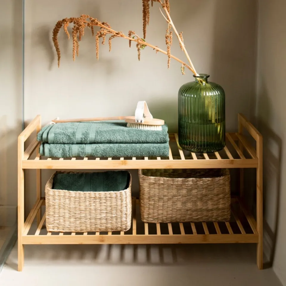 Andrea House Baño étagère chaussures bambou