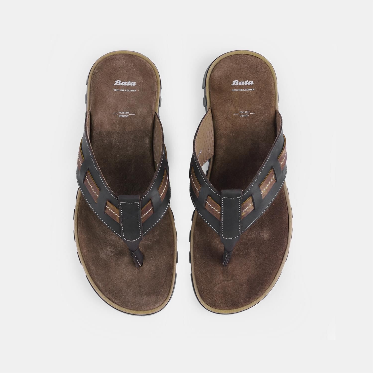 Bata Tongs homme tongs nubuck confortables