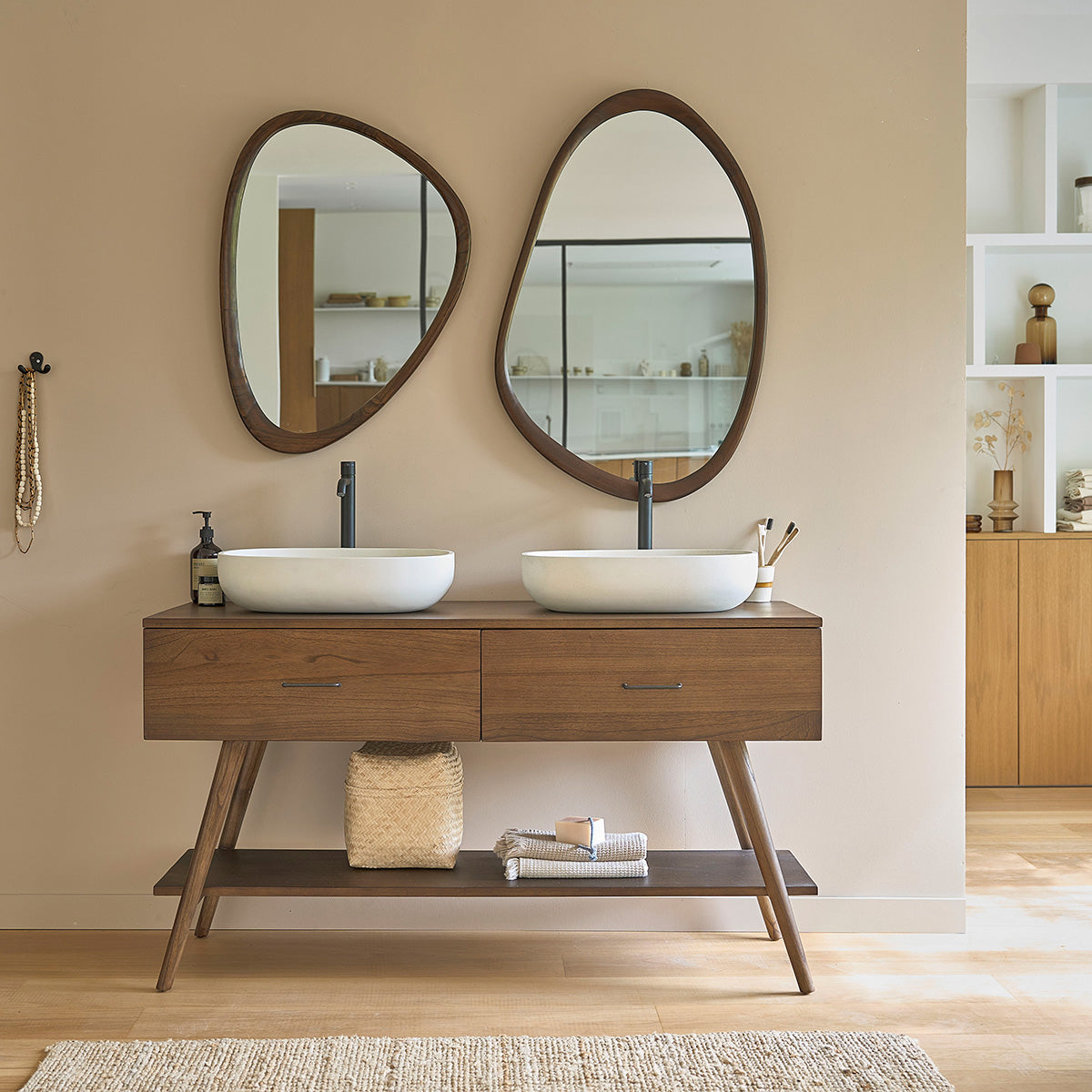 Berah Getah Calixte meuble salle de bain mindi 135 cm