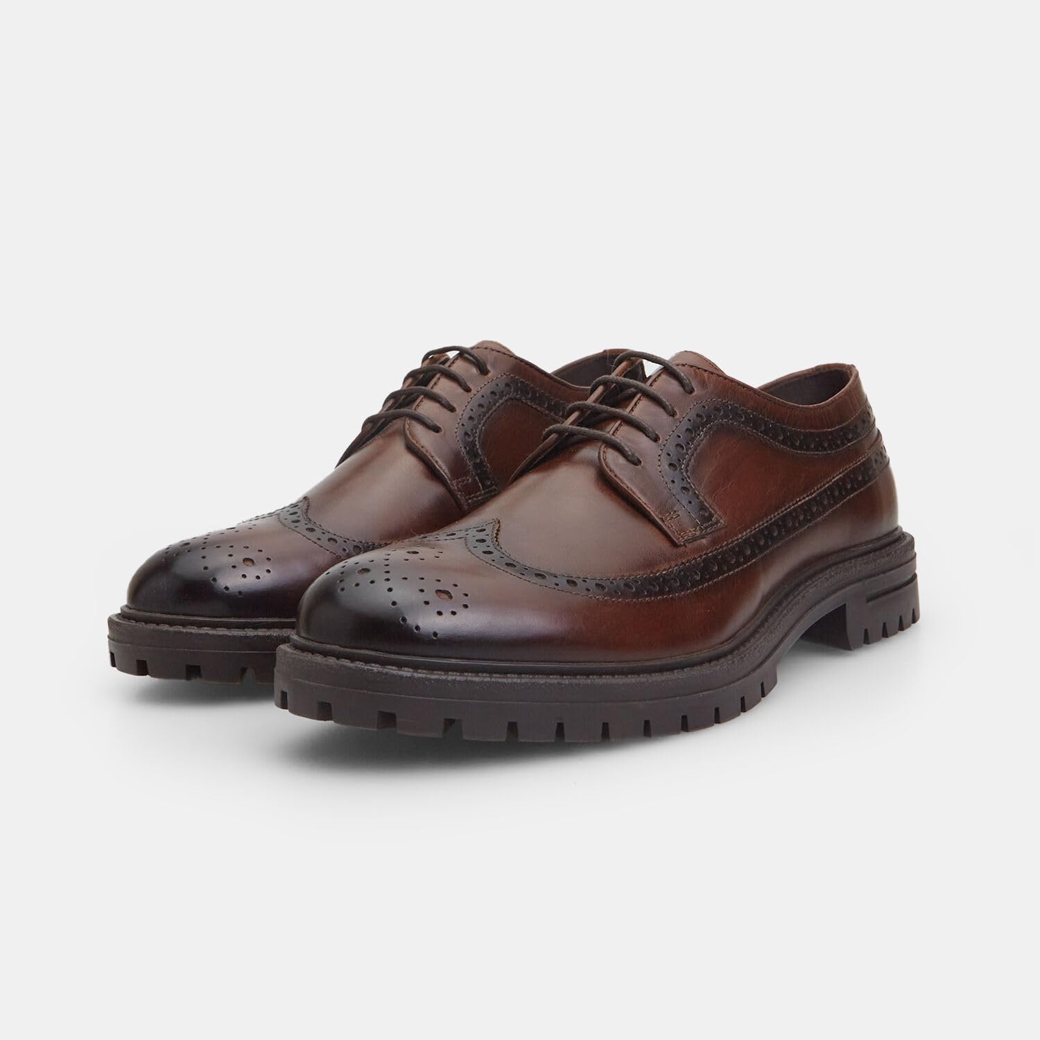 Bata Brogues chaussures à lacets cuir homme confort