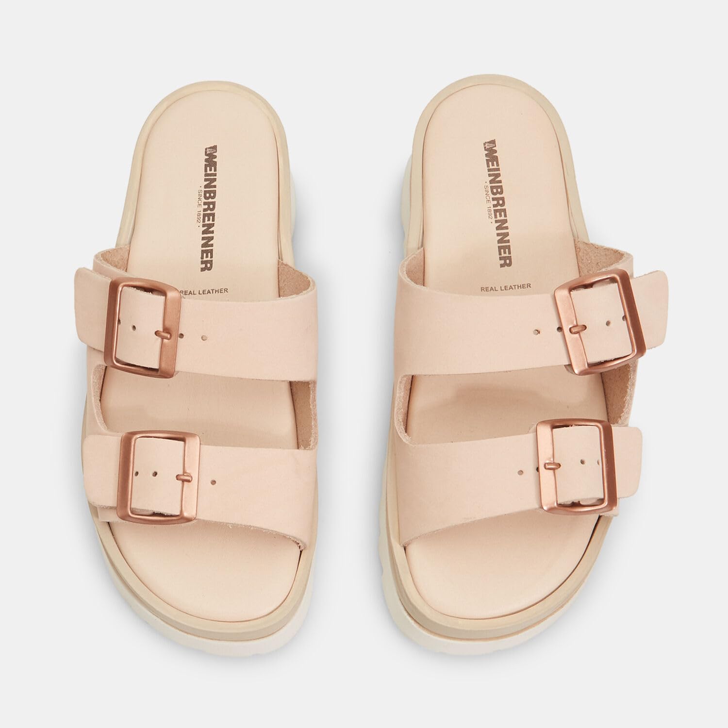 Bata Weinbrenner mules femme cuir crantée