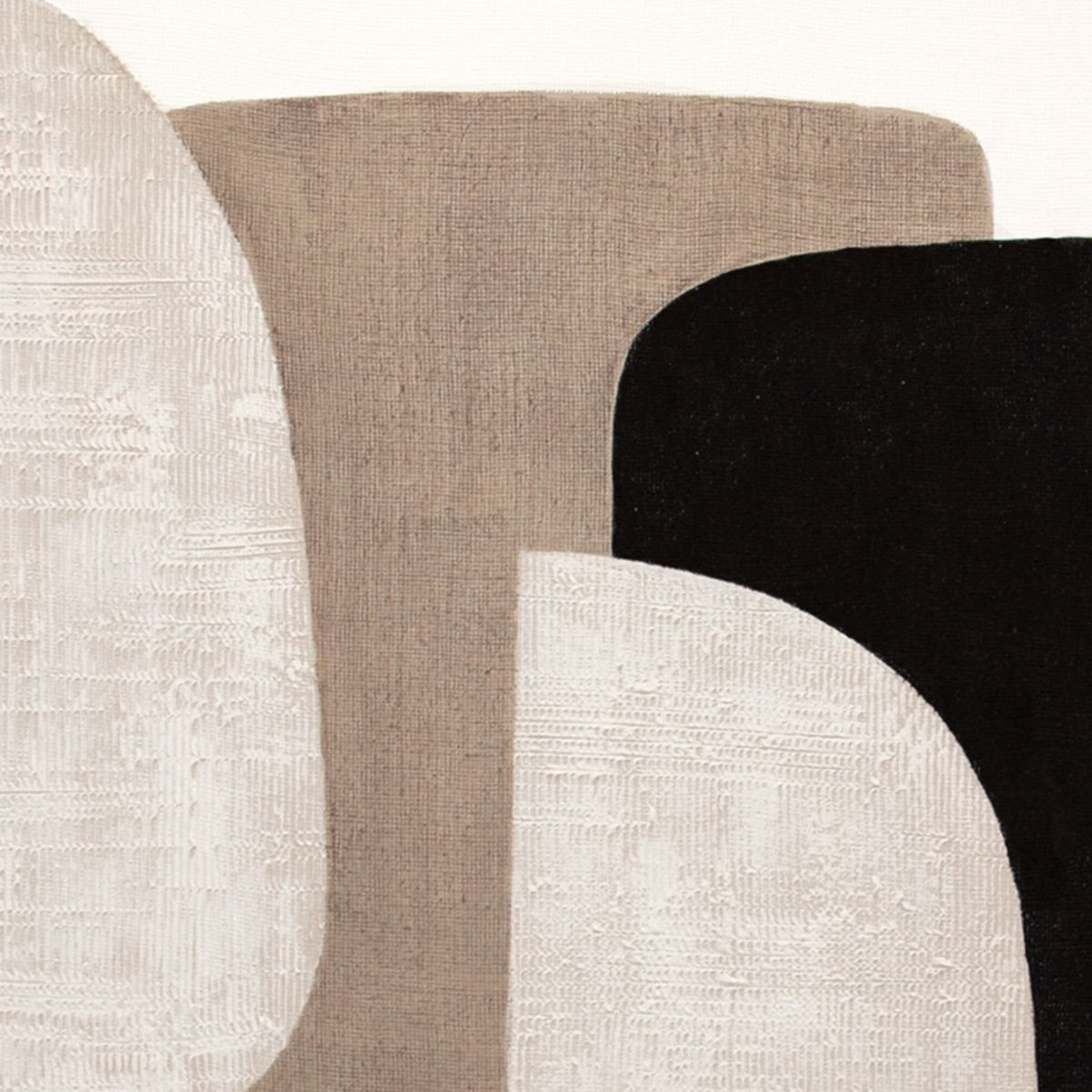 Andrea House Kampala tableau abstrait beige 80x100 cm