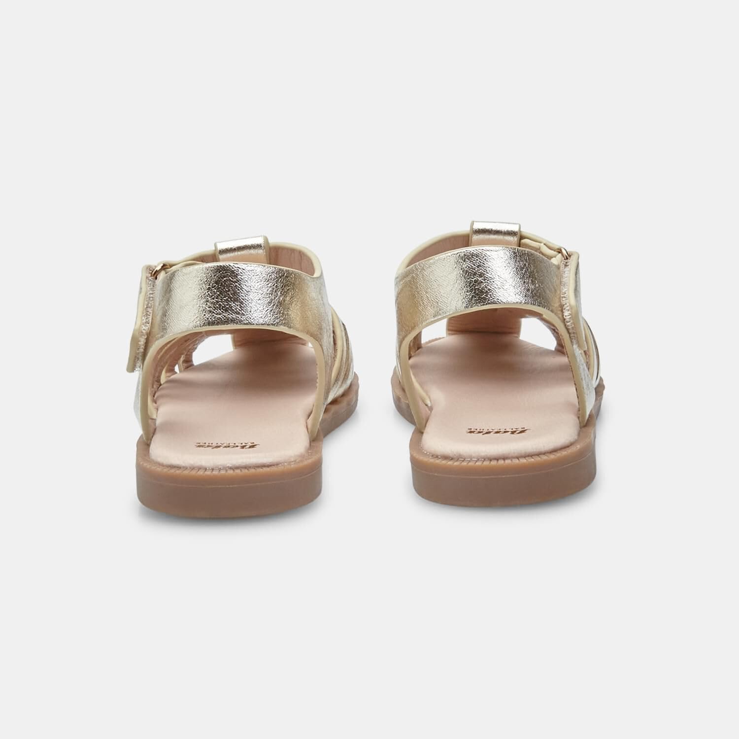 Bata Sandales fille légères argenté doré confort