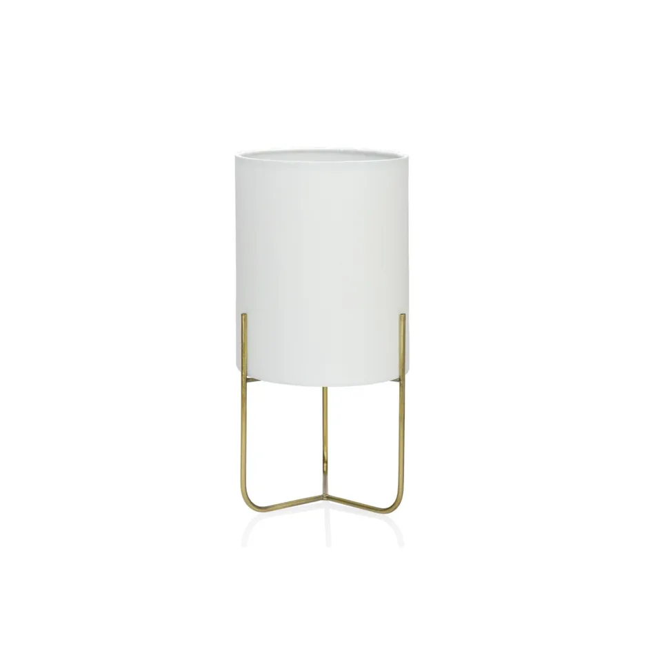 Andrea House lampe de table tissu blanc vintage