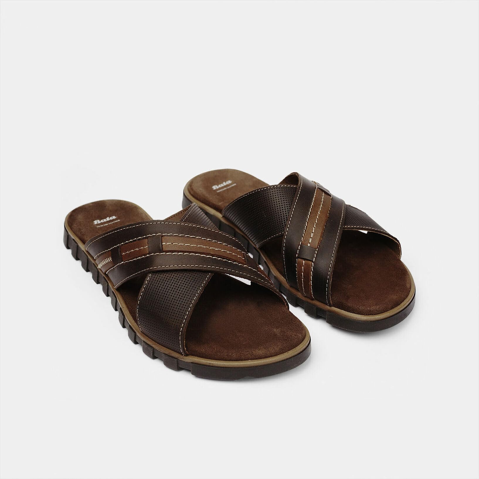 Bata Sandales homme mules nubuck confortables