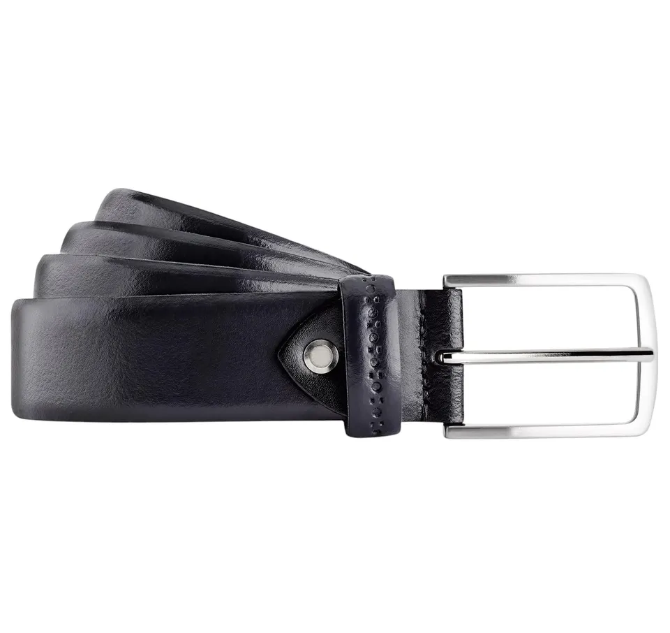 Bata Ceinture homme cuir bleu boucle argent