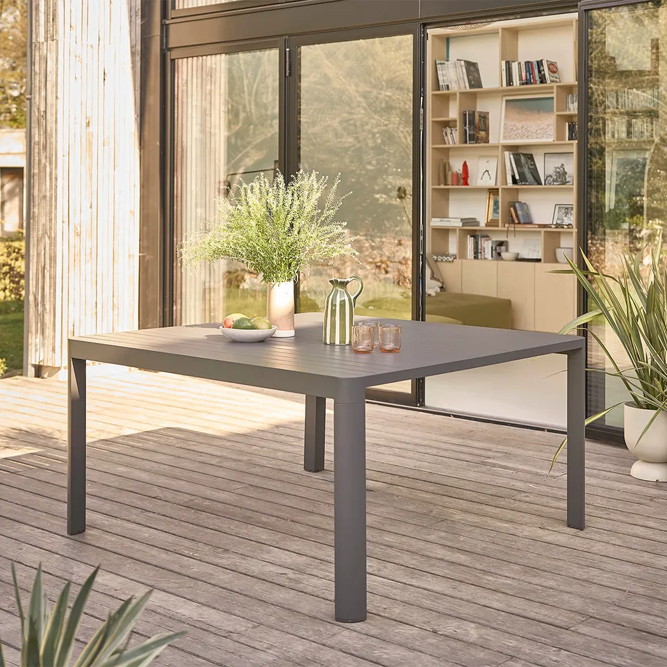 Berah Getah LAGON table jardin aluminium extensible 4/8 pers.