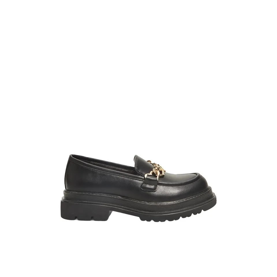 Bata Mocassins fille à chaîne mocassin plat