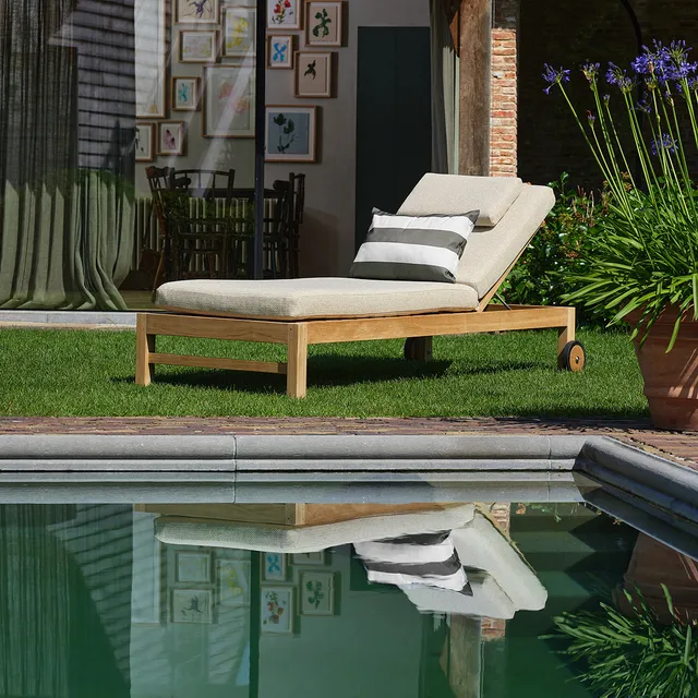 Berah Getah Palombaggia bain de soleil teck beige chiné