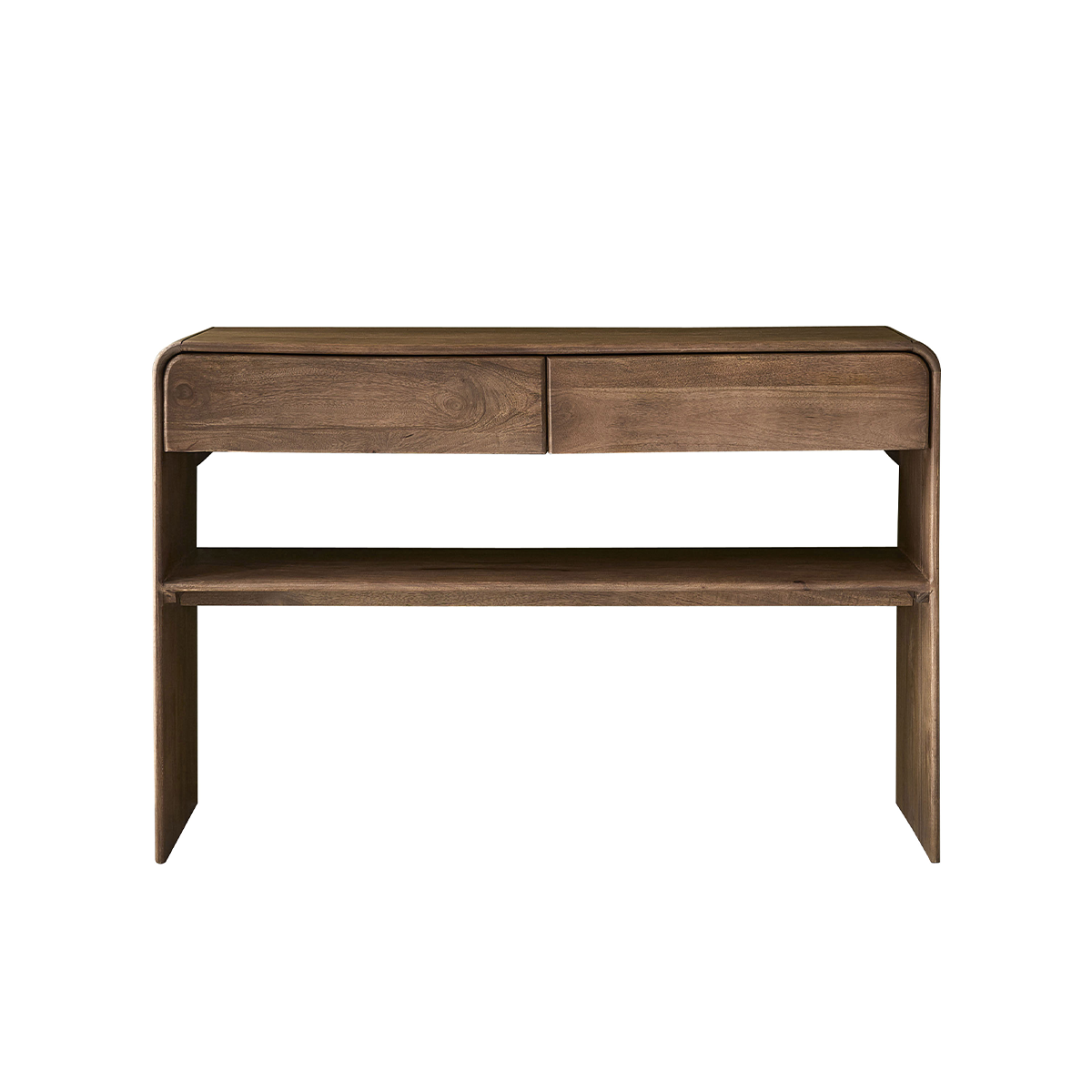 Berah Getah Sofia console manguier massif 120 cm noyer