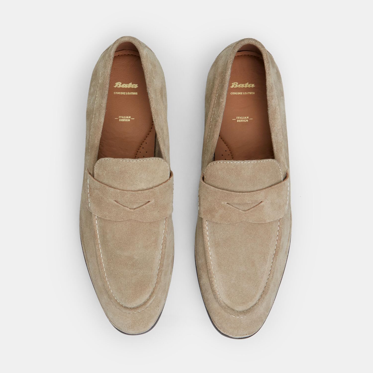 Bata Mocassins suédine homme ville plats