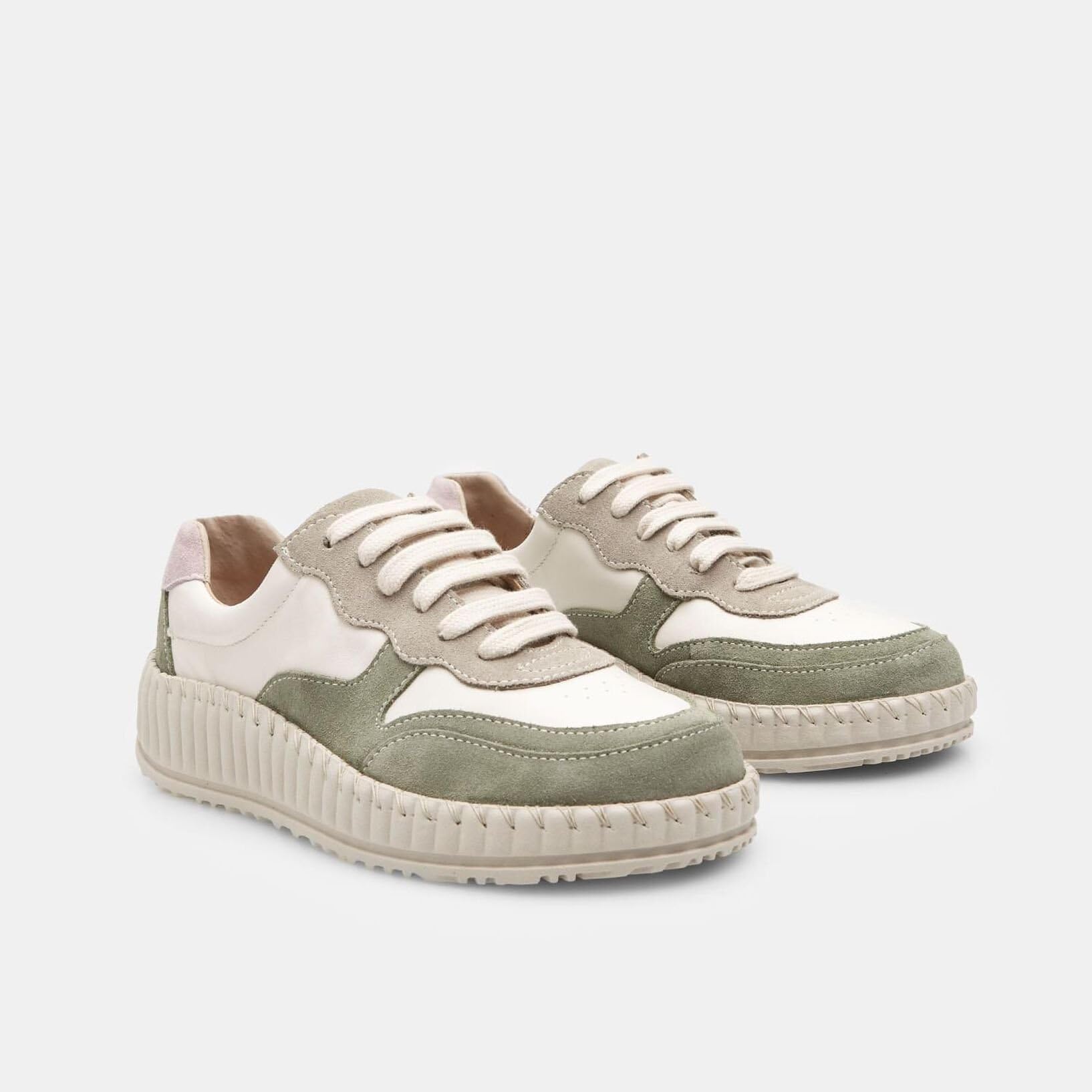 Bata Sneakers Femme Cuir et Daim Blanc 38