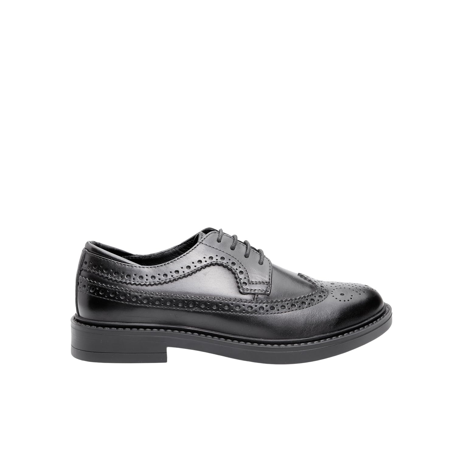 Bata Chaussures à lacets cuir femme noires brogues
