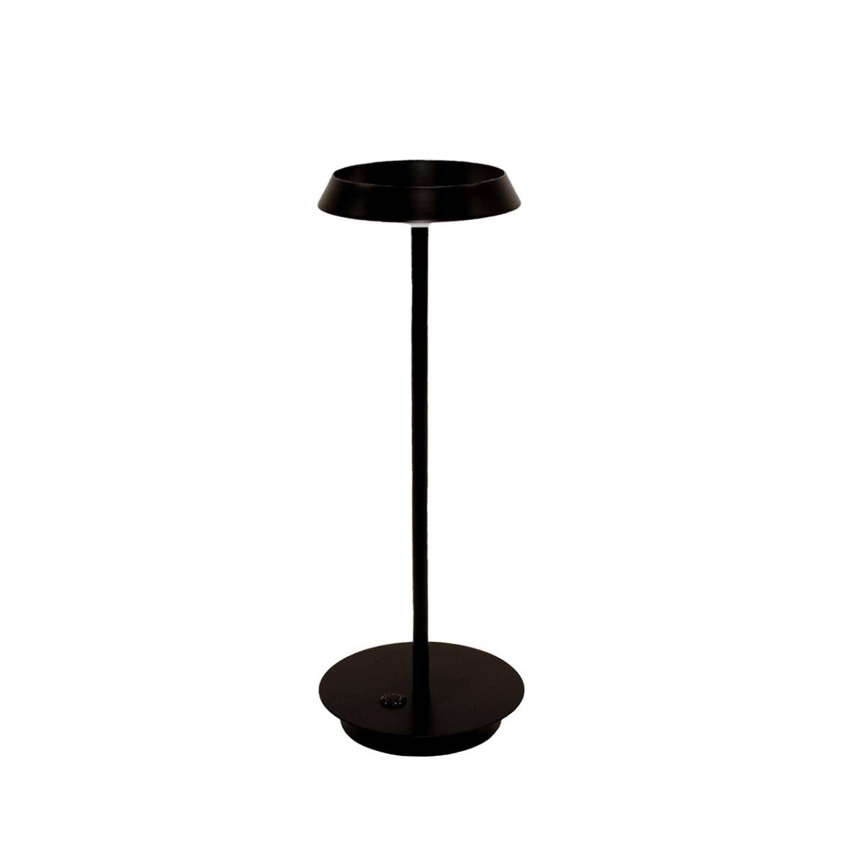 Andrea House Clare lampe LED sans fil noire Ø15x38 cm