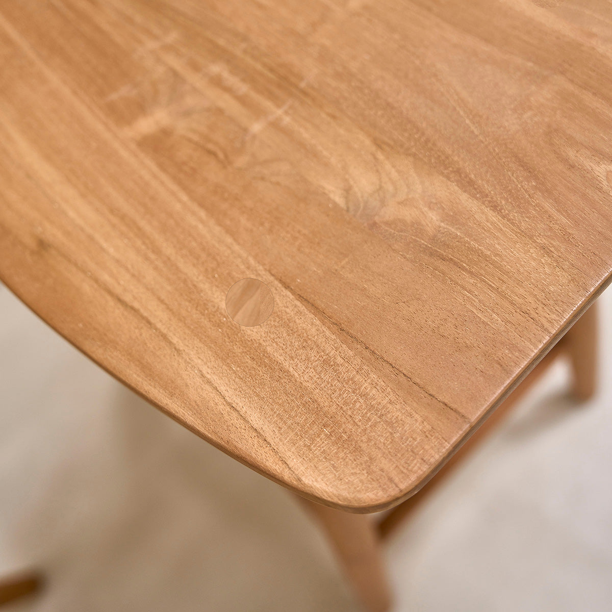 Berah Getah Ambre tabouret de bar teck massif 65 cm
