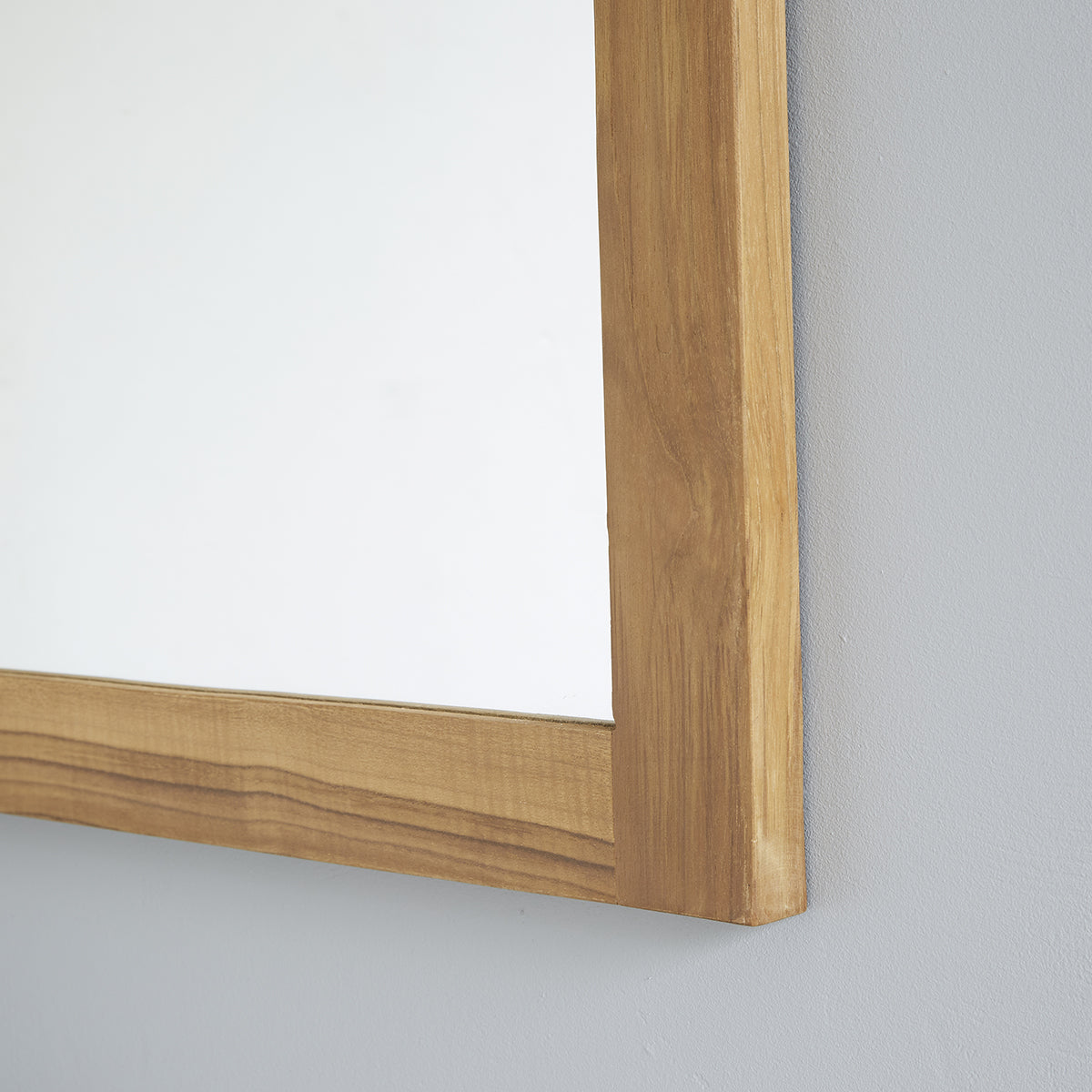 Berah Getah miroir teck massif rectangulaire 150x80 cm