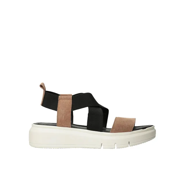 Bata sandales daim femme plateforme cuir