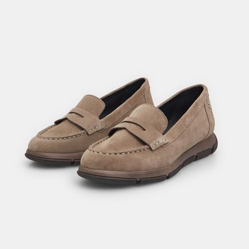 Bata Mocassins Femme Daim plat confort