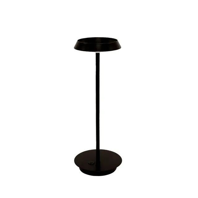 Andrea House Clare lampe LED sans fil noire Ø15x38 cm