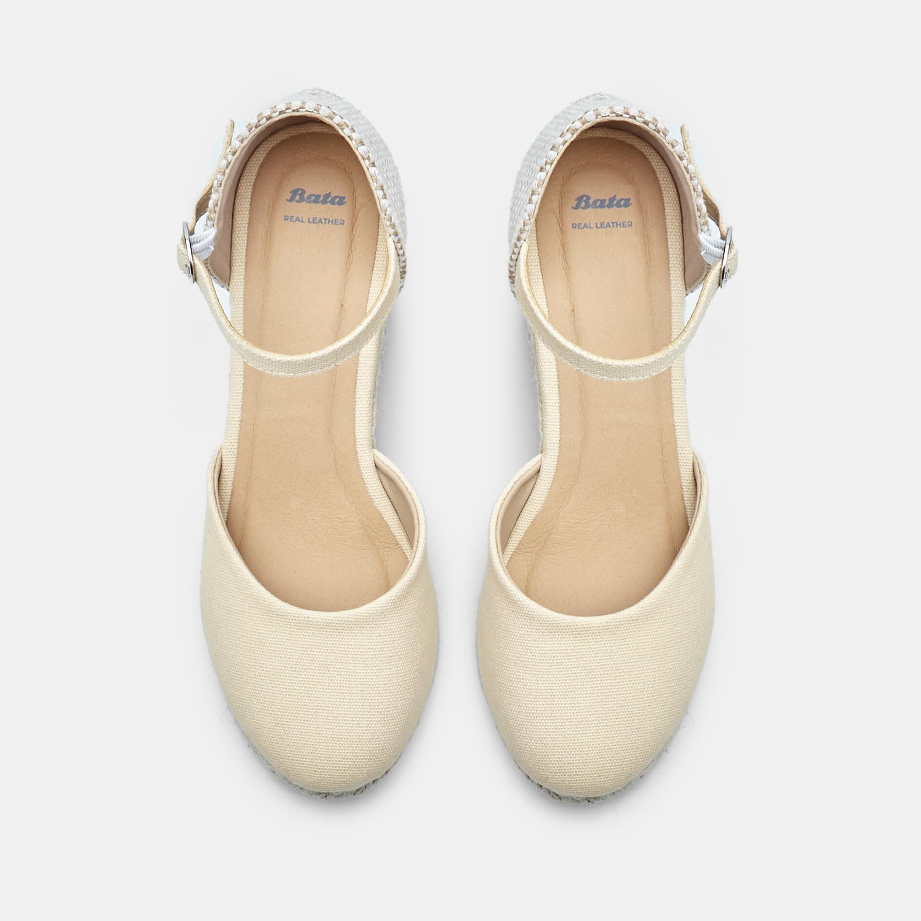 Bata Espadrilles Femme Nude Légères 38-41