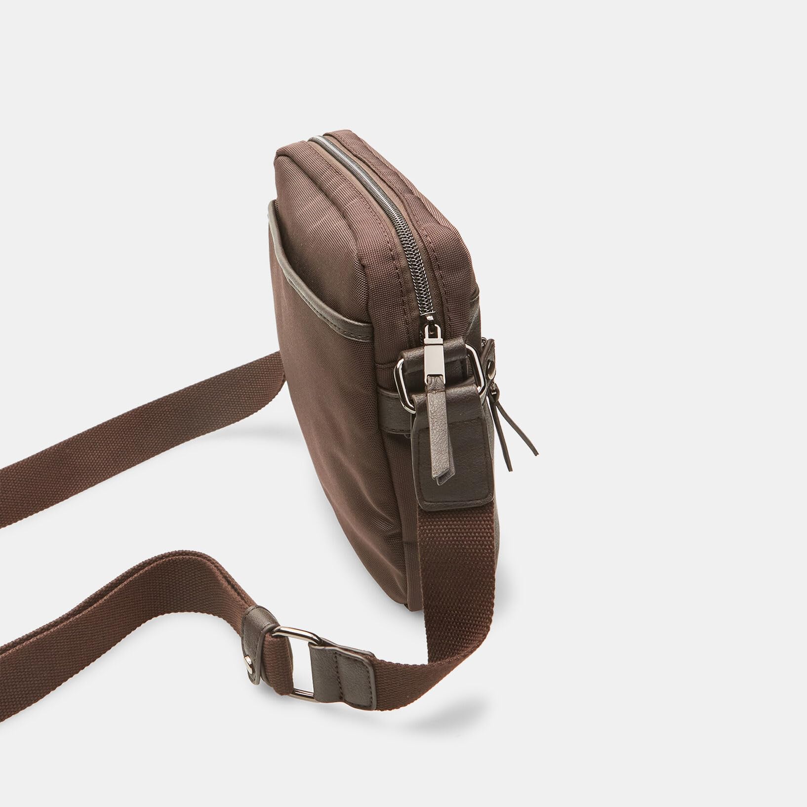 Bata Sacs sacoche homme tissu marron léger