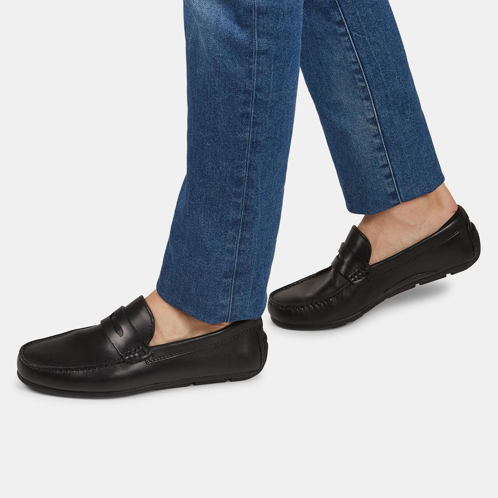 Bata Mocassins Homme en Cuir Chaussures Ville Confort