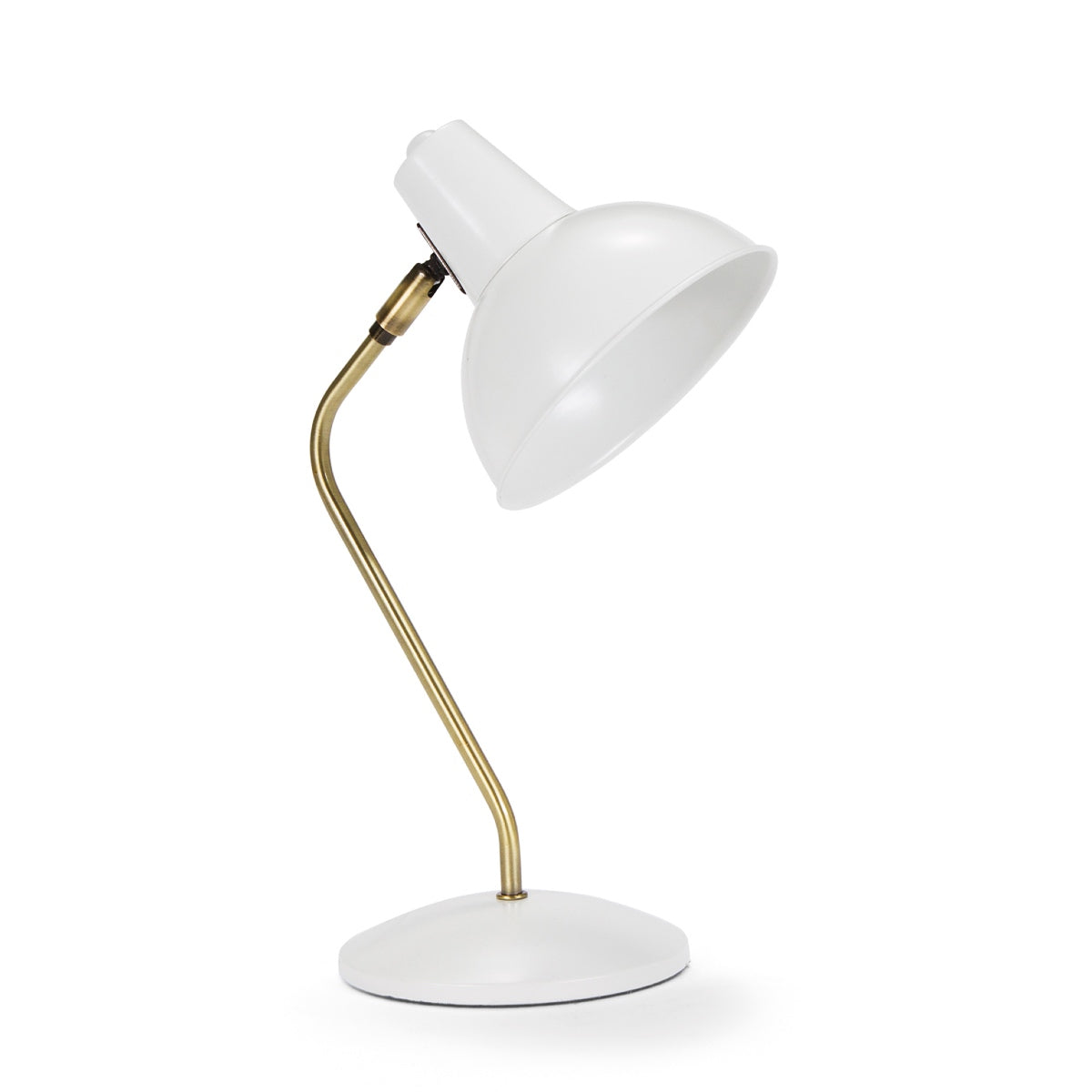 Andrea House lampe de bureau métal blanc industriel