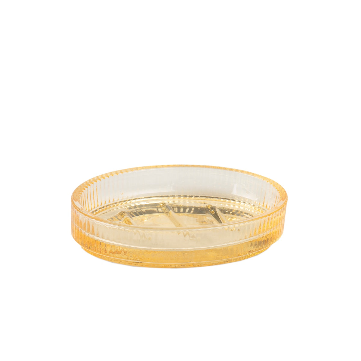 Andrea House porte-savon jaune verre vintage