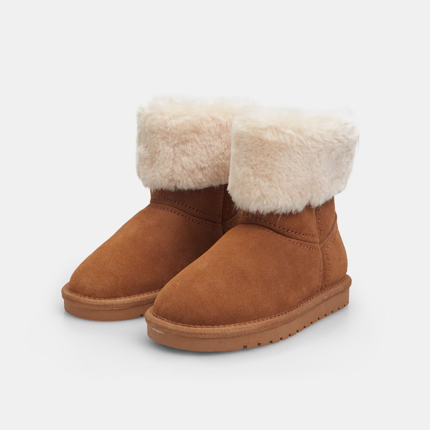 Bata Bottines fille cuir velours fausse fourrure hiver