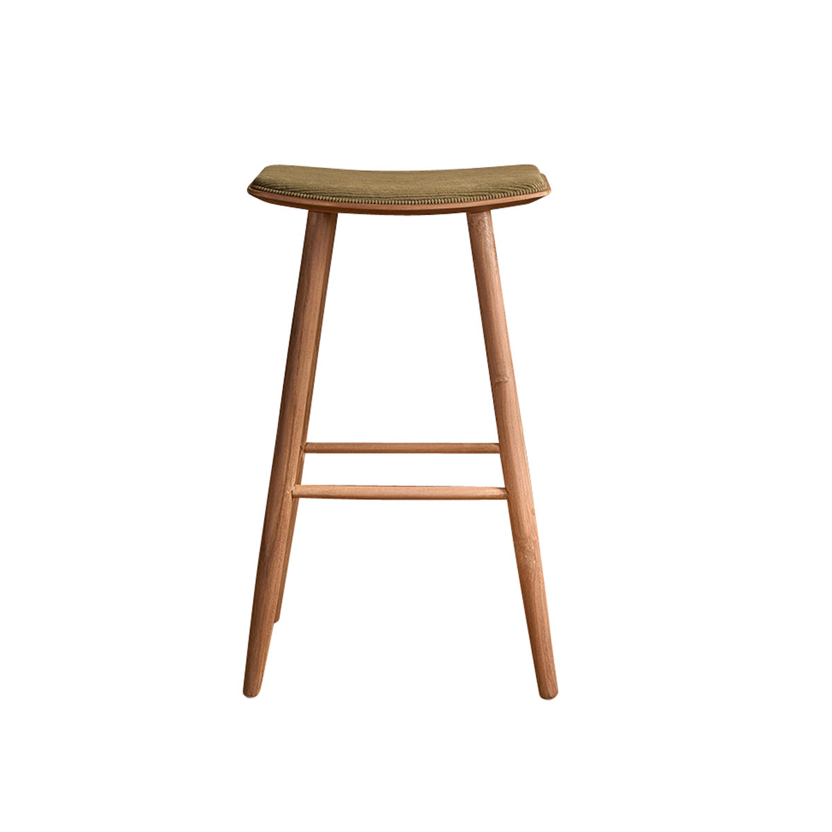 Berah Getah Ambre tabouret de bar teck kaki 75 cm