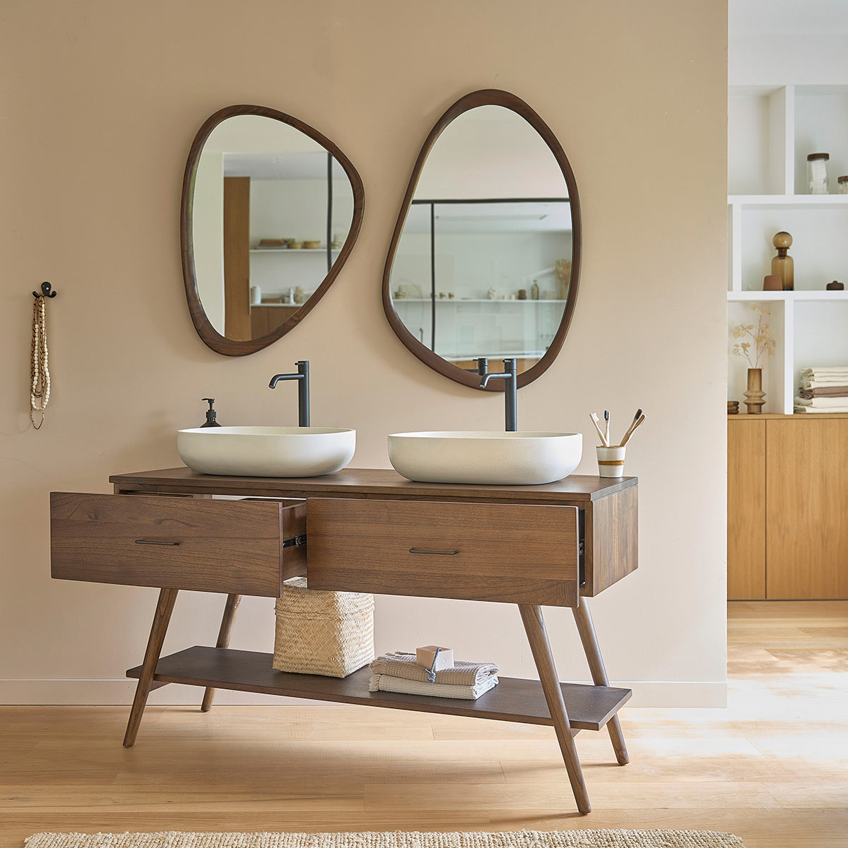Berah Getah Calixte meuble salle de bain mindi 135 cm