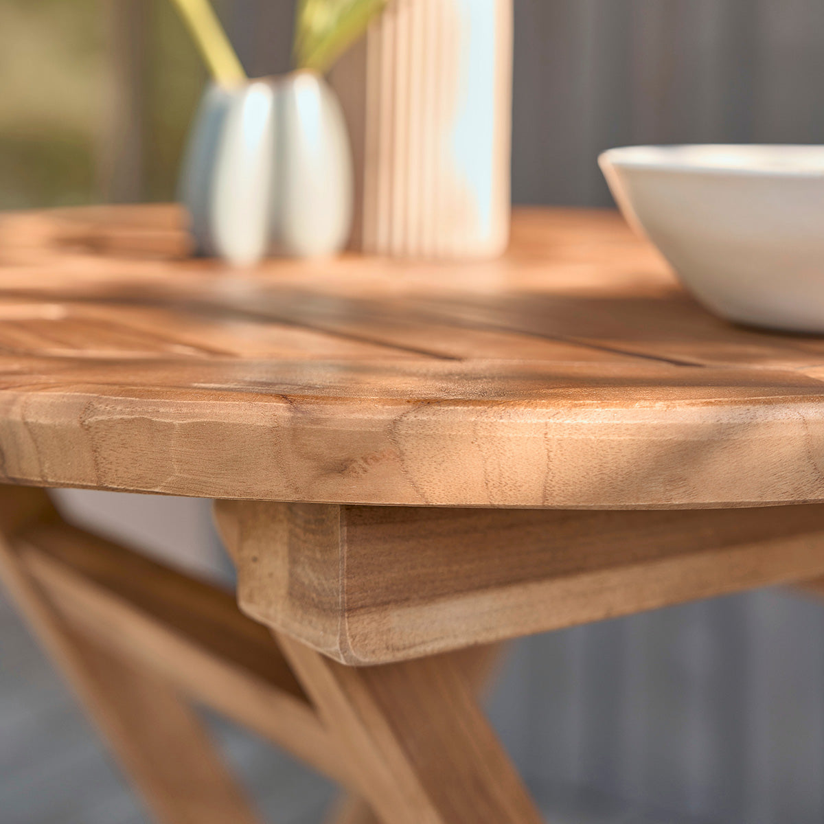 Berah Getah Bali salon de jardin teck 4 pers table 70 cm