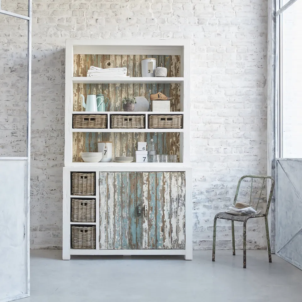 Berah Getah ATLANTIC bibliothèque bois recyclé 125 cm