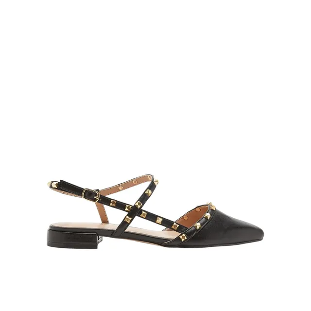 Bata Ballerines pointues cloutées femme