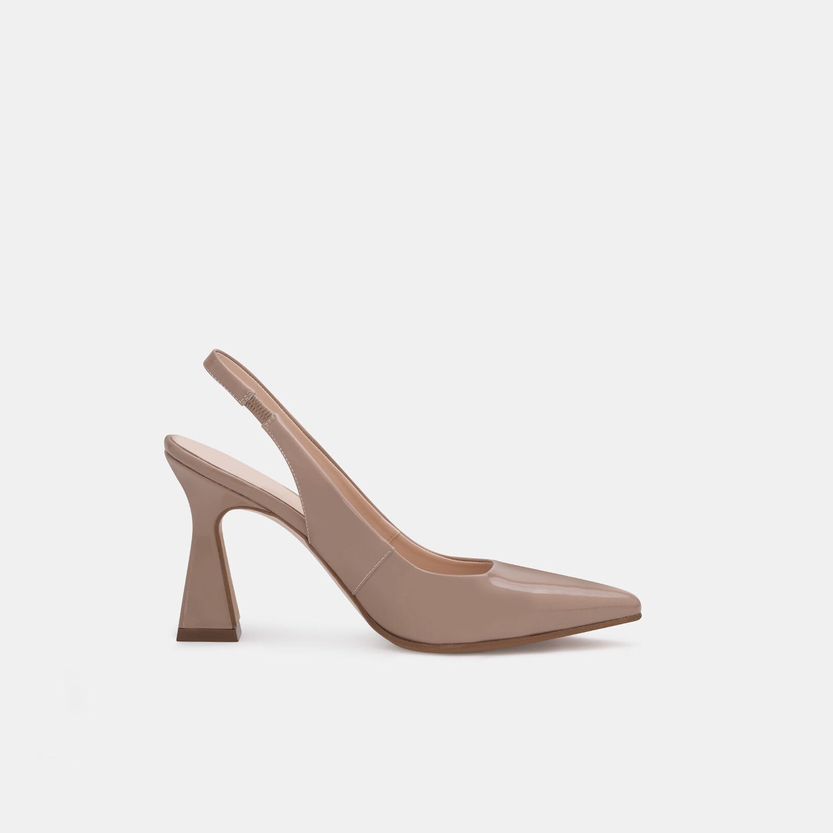 Bata slingbacks cuir femme talon 10 cm bride
