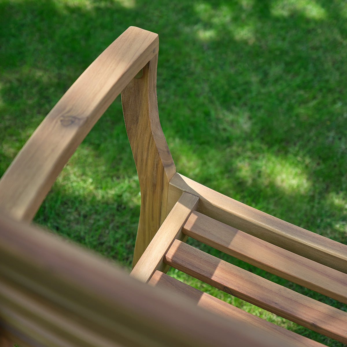 Berah Getah MILOS Fauteuil jardin acacia lot de 4 huilé