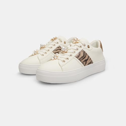 Bata Sneakers femme animalier bijou confort