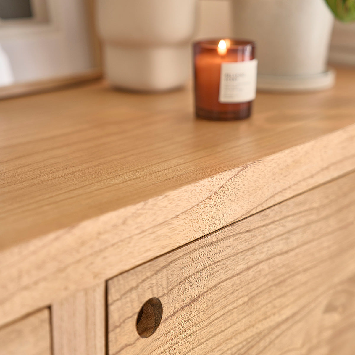 Berah Getah Sacha commode mindi massif 180 cm scandinave