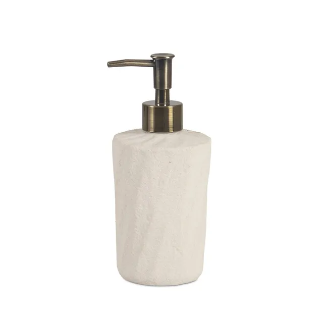 Andrea House Baño distributeur savon céramique beige Sand