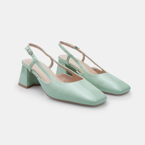 Bata Slingback femme talons verts 36 EU confortable