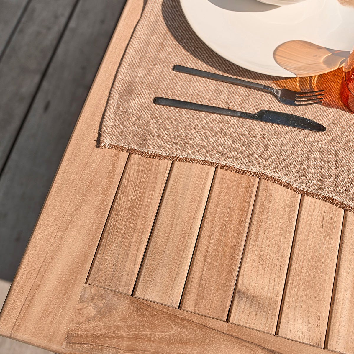 Berah Getah Malte table jardin teck extensible 8/10