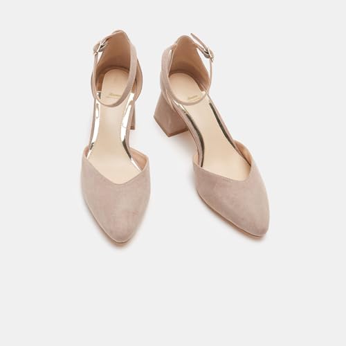 Bata Escarpins pointus talon carré chaussures à talons