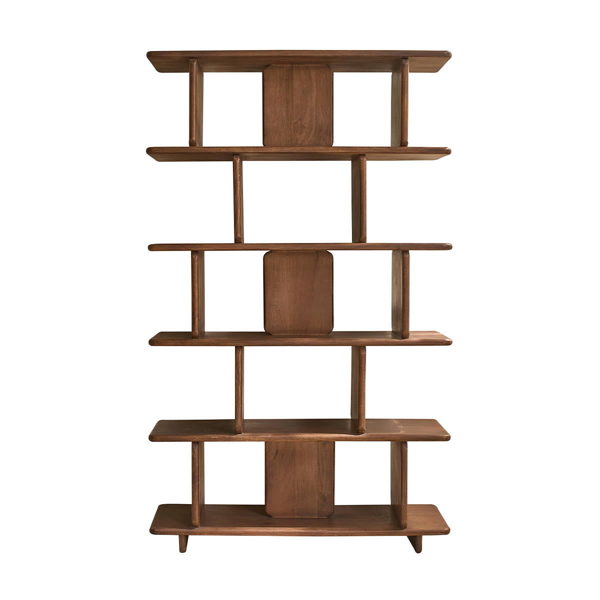 Berah Getah CLEO bibliothèque manguier 106 cm noyer
