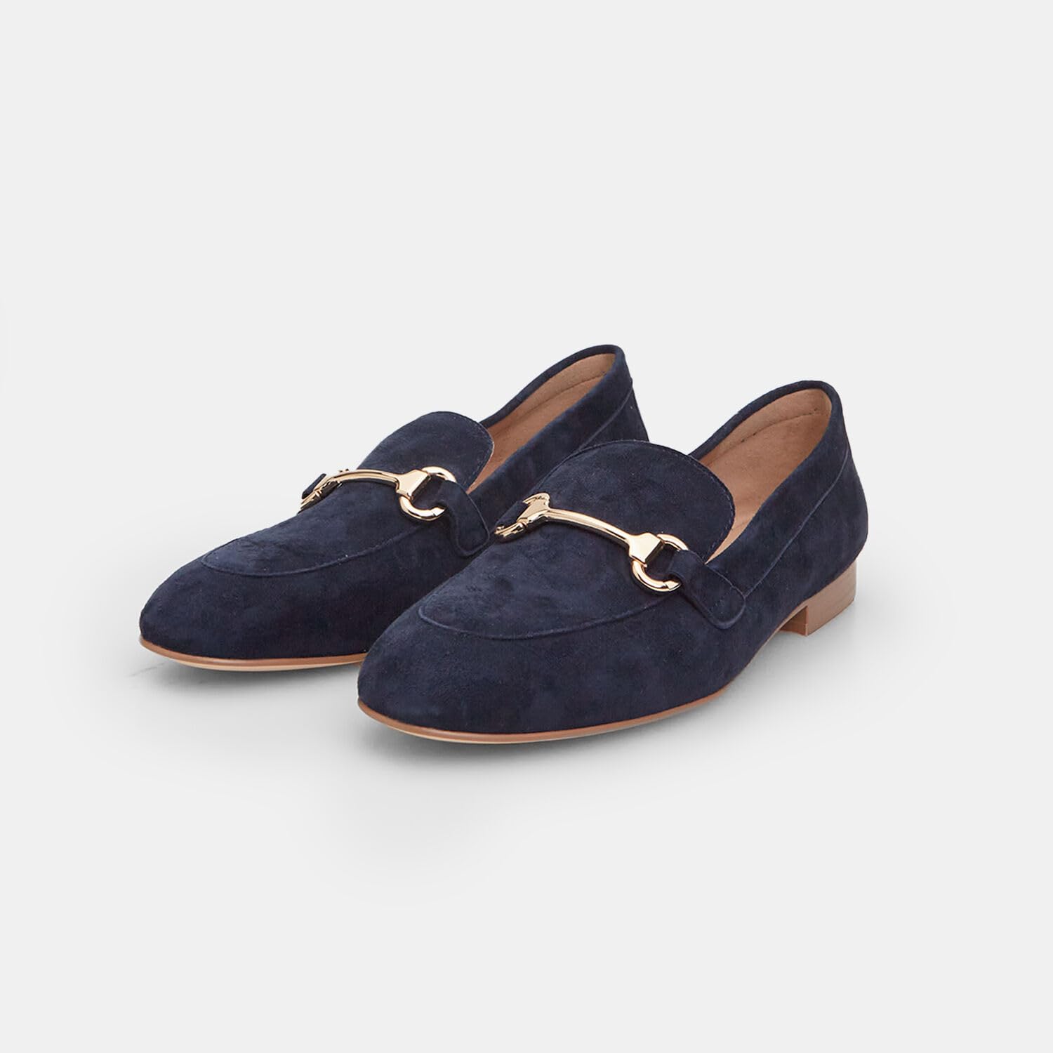 Bata Mocassins Daim Femme Doré Semelle Gomme