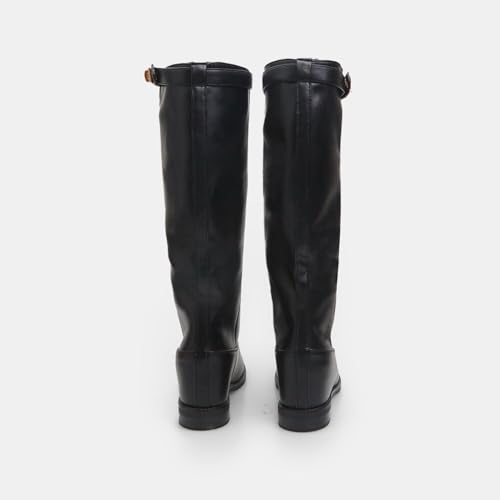 Bata Bottes Femme à Boucle Bottes Compensée Intérieure
