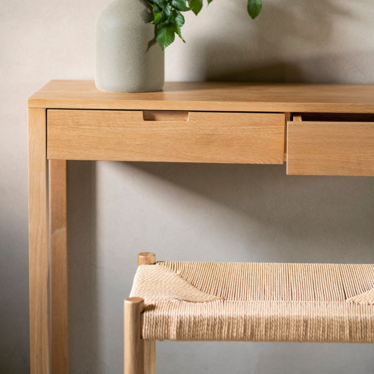 Andrea House tabouret bois chêne classique bain